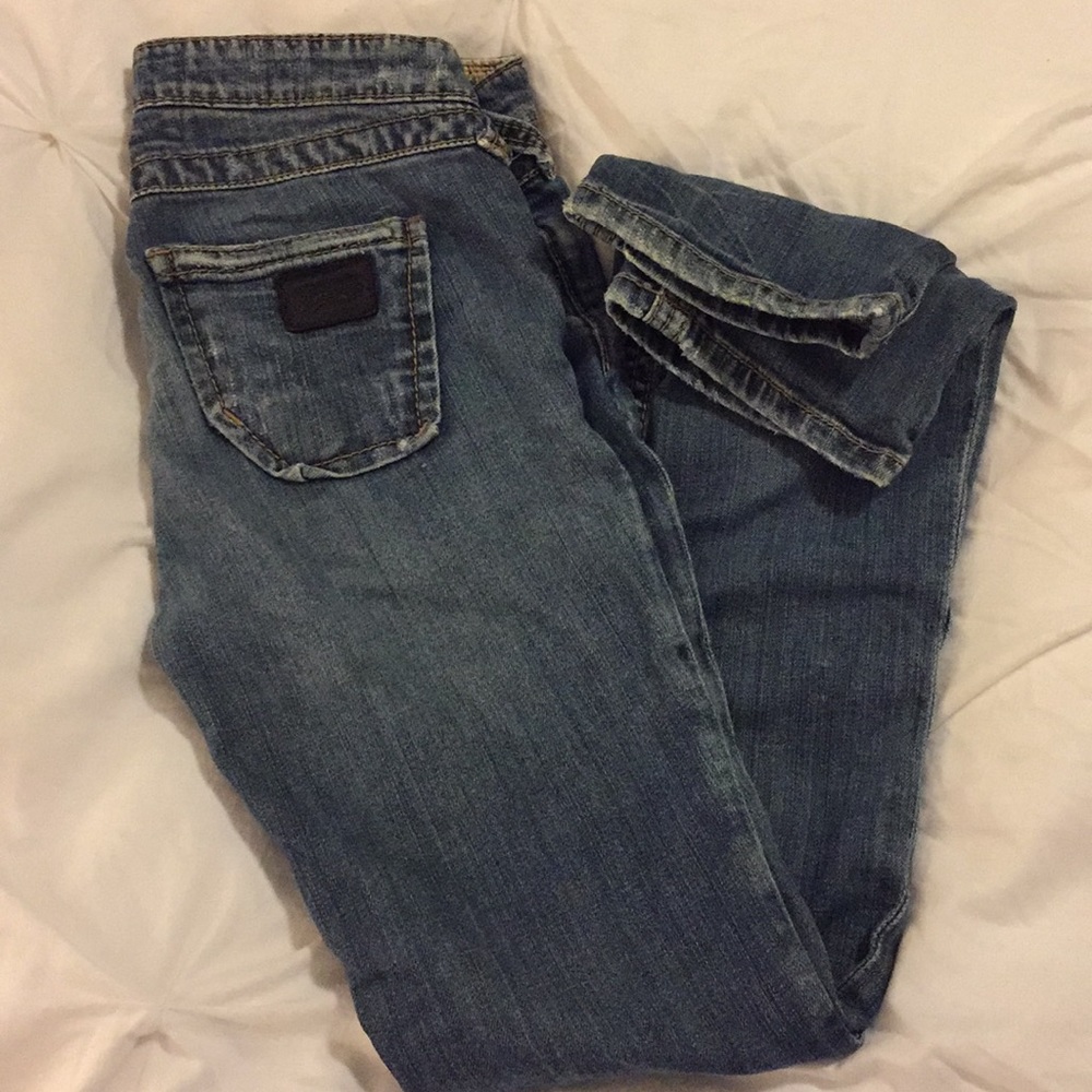 Worn in jeans